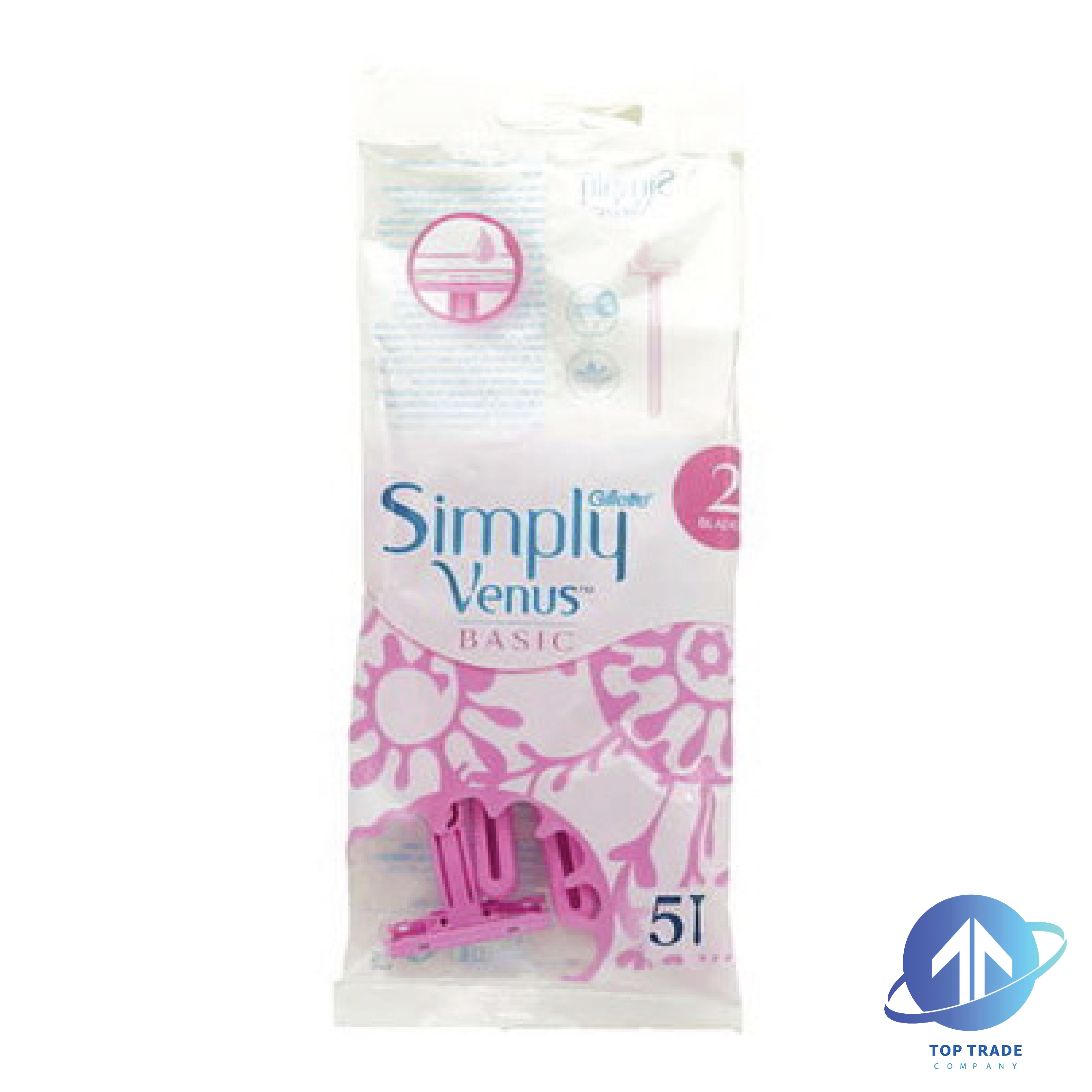 Gillette Simply Venus basic razor blades 5pcs